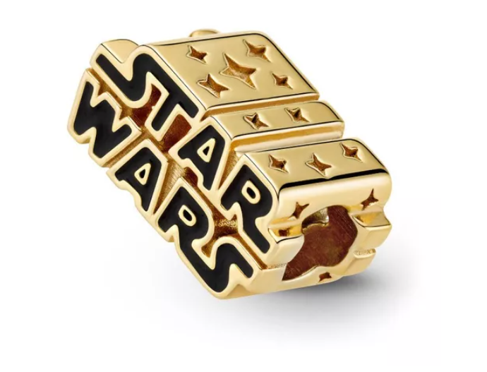 Charm starwars logotipo dorado