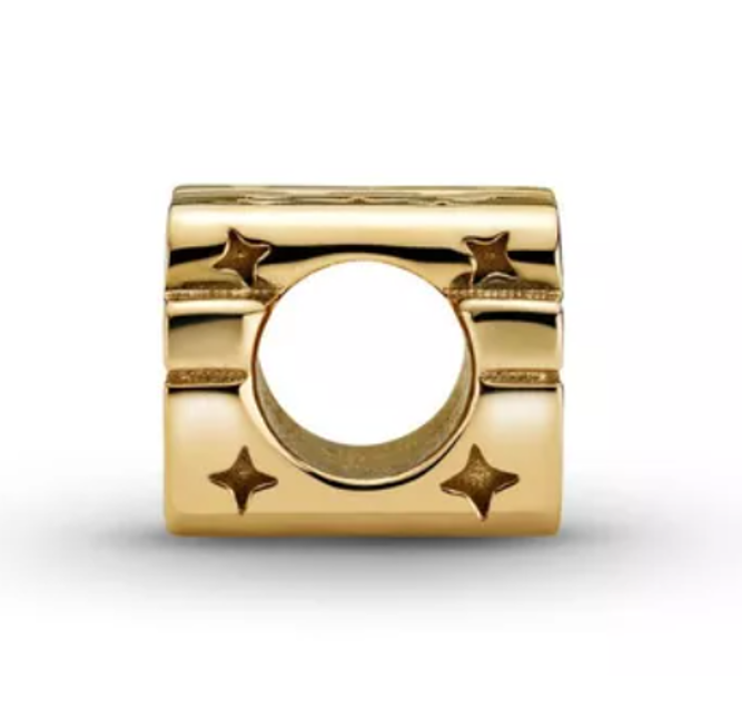 Charm starwars logotipo dorado