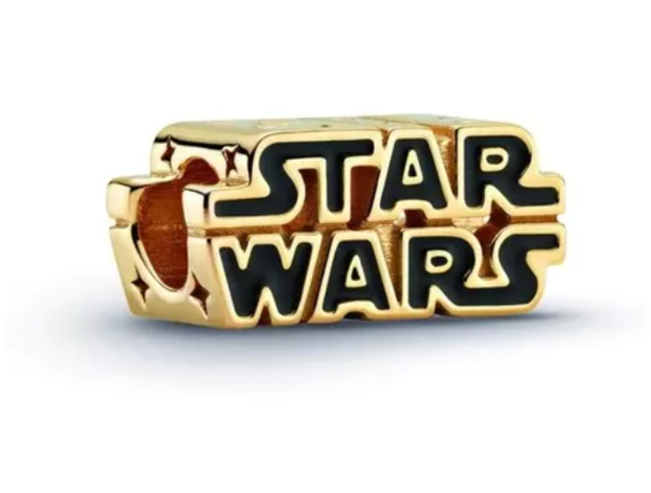 Charm starwars logotipo dorado