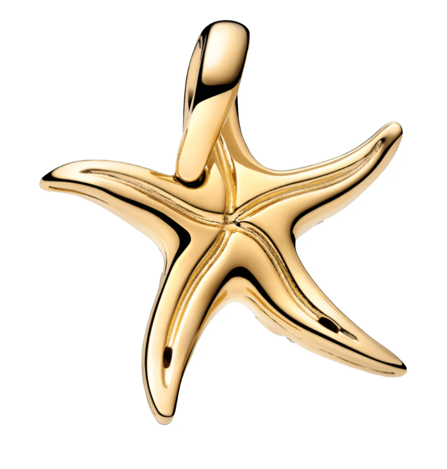 charm Estrella De Mar Azul Brillante