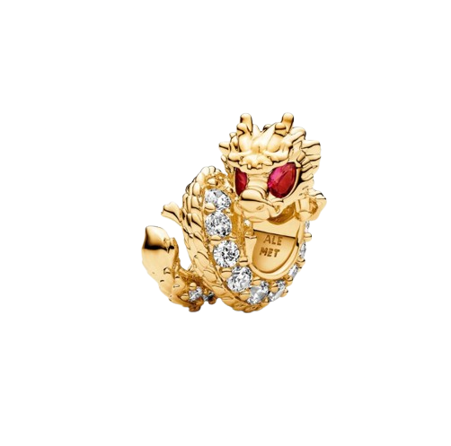 Charm dragon dorado chino