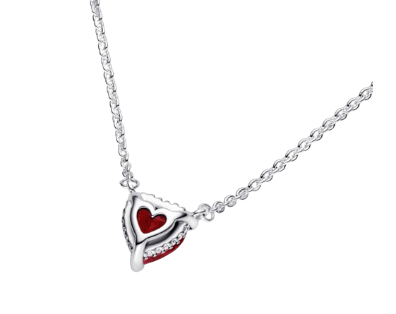 Collar corazon rojo