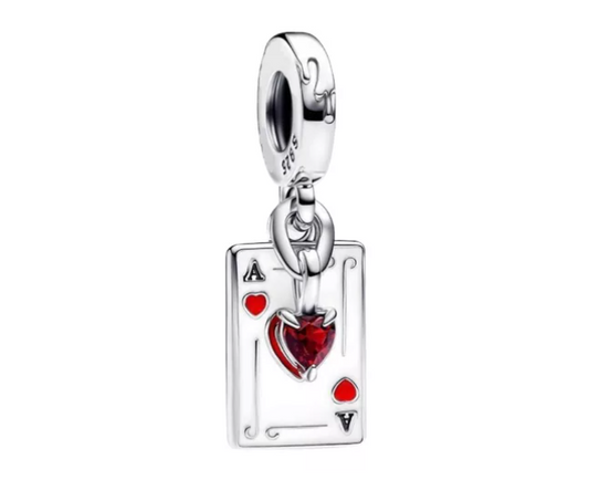 Charm Doble Reina De Corazones Alicia en el país de las maravillas