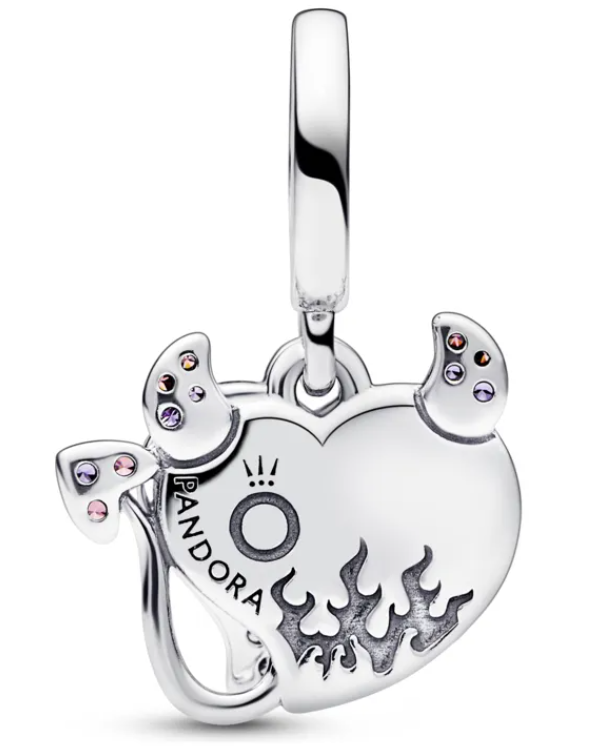 Charm colgante doble cerrazón demonio