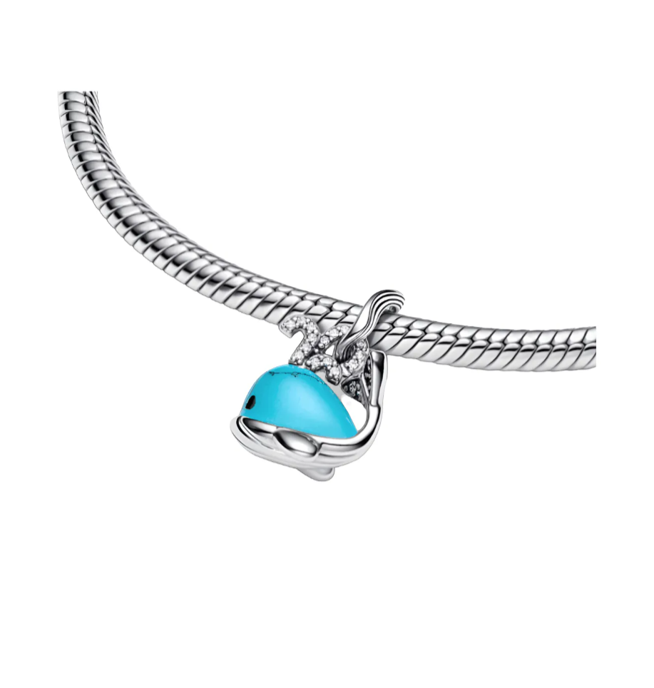 charm Ballena Color Turquesa