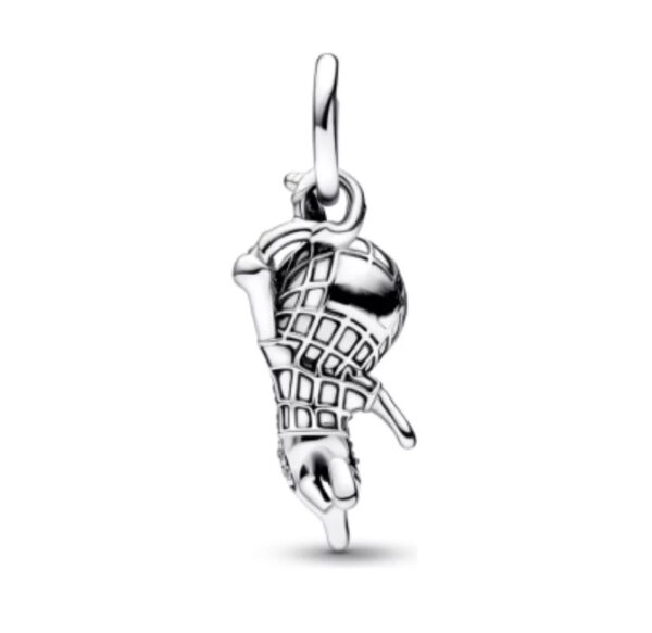 charm hombre araña plateado marvel spiderman
