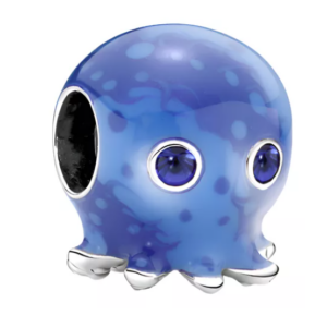 Charm Pulpo Burbujas Y Olas Del Oceano