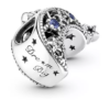 Charm Pandora Original Luna Y Estrellas Azul