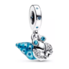 Charm cangrejo hermitaño azul