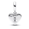 Charm colgante corazon y cerradura