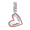 charm colgante keith haring corazon y diseño de personas