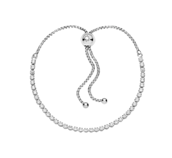 brazalete de tenis deslizante brillante