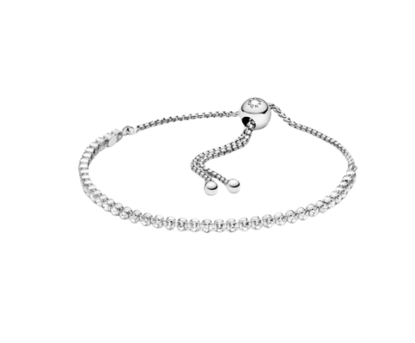 brazalete de tenis deslizante brillante